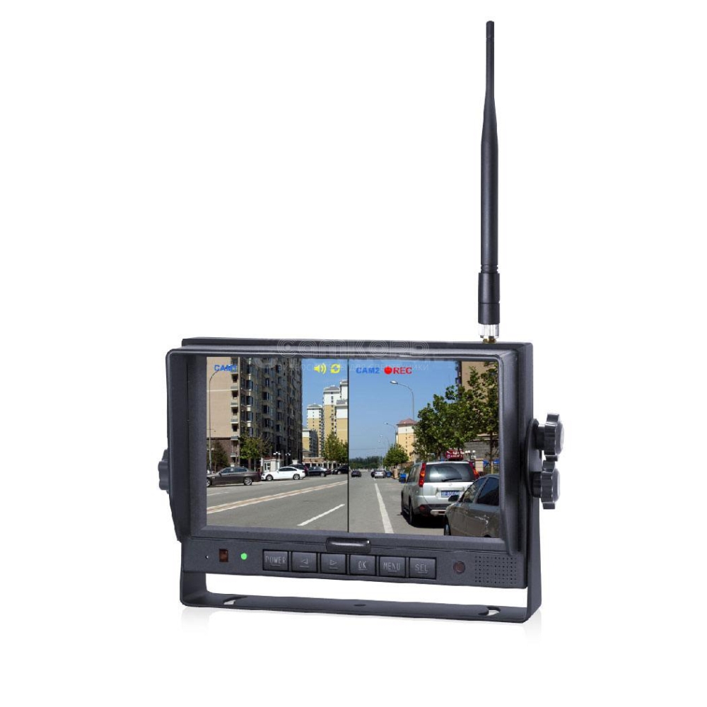 DW127SC. 7" беспроводной Split монитор с видеорегистратором DW127SC. 7" беспроводной Split монитор с видеорегистратором